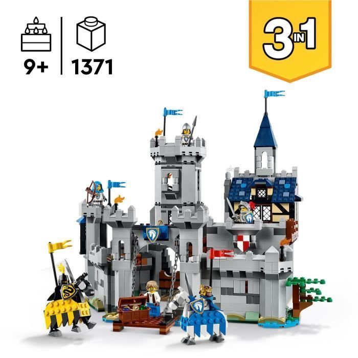 LEGO Creator 3-in-1 31168 Mittelalterliche Ritterburg – Bauset für Kinder ab 9 Jahren