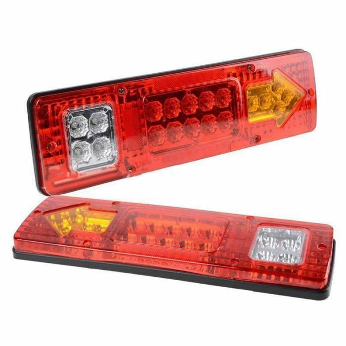luces traseras LED de 12 V para camión, remolque, furgoneta, caravana, autocaravana *19 LED