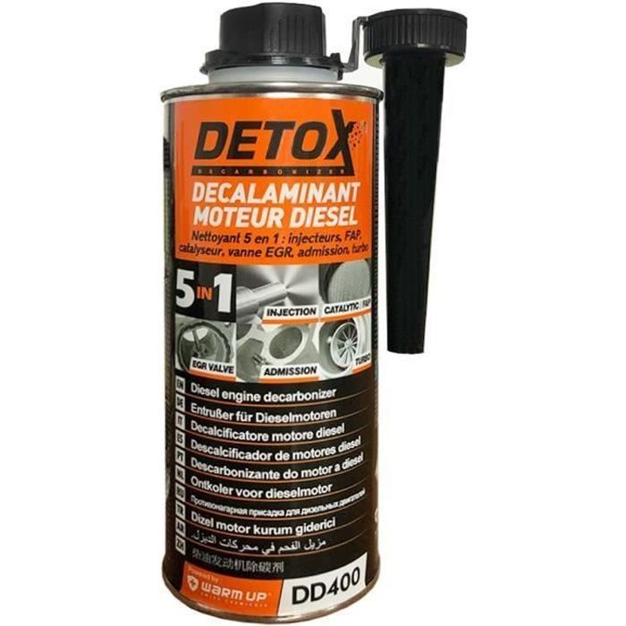 Limpiador desintoxicante 5 en 1 para motores diésel 400 ml - Calentamiento