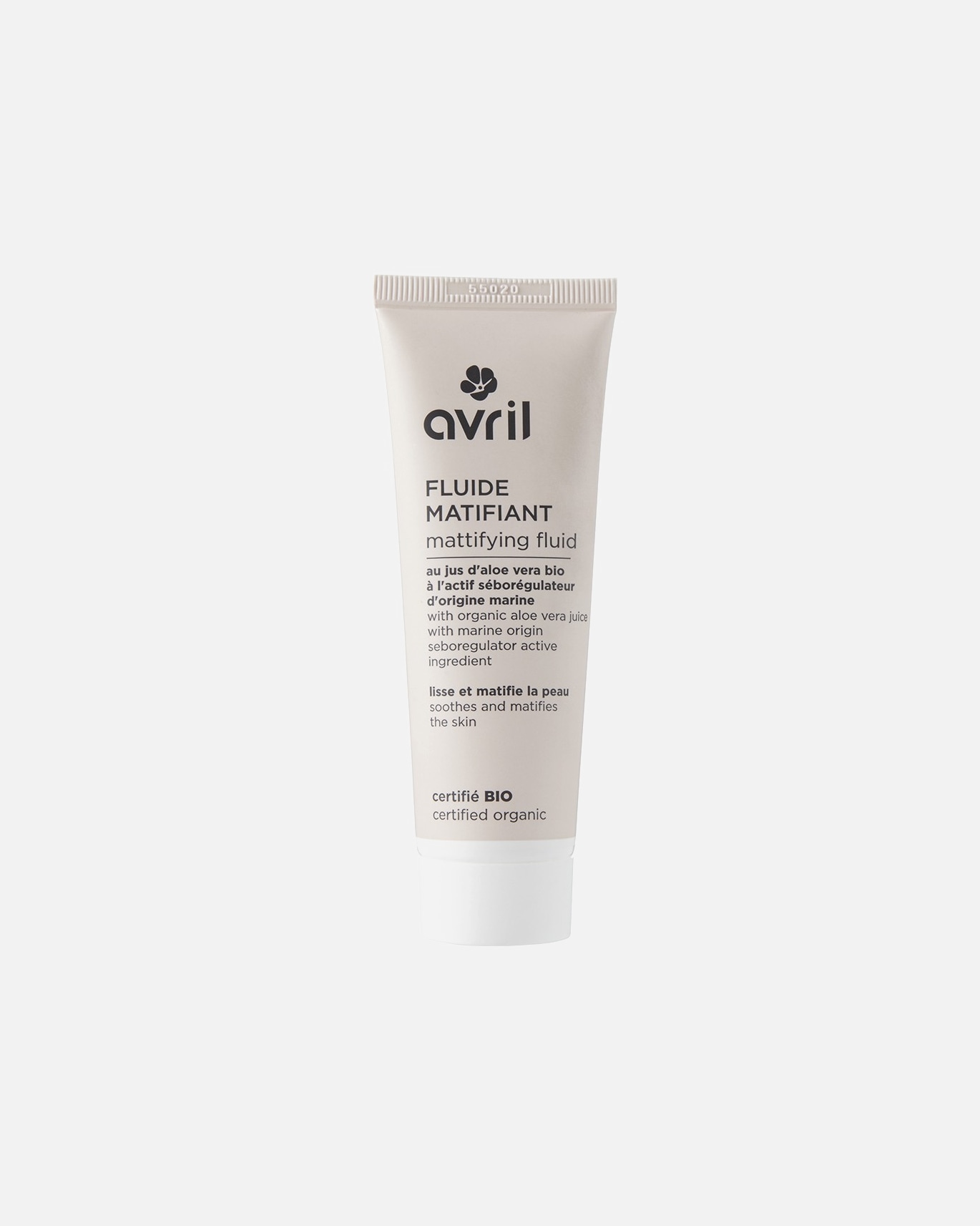 Avril Fluide matifiant certifié bio