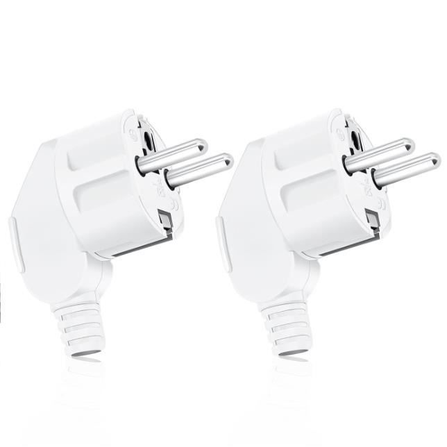 Enchufe eléctrico - Sin especificar - Macho 250V 16A - Resistente al agua - ABS - 2 piezas
