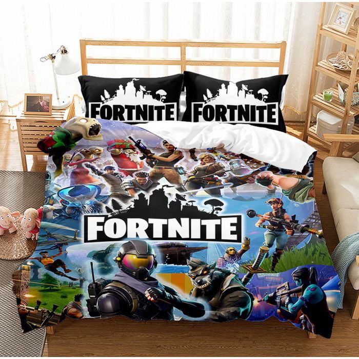 Copripiumino da gamer, set di biancheria da letto in microfibra con cerniera, set regalo per bambini (200x200 cm)