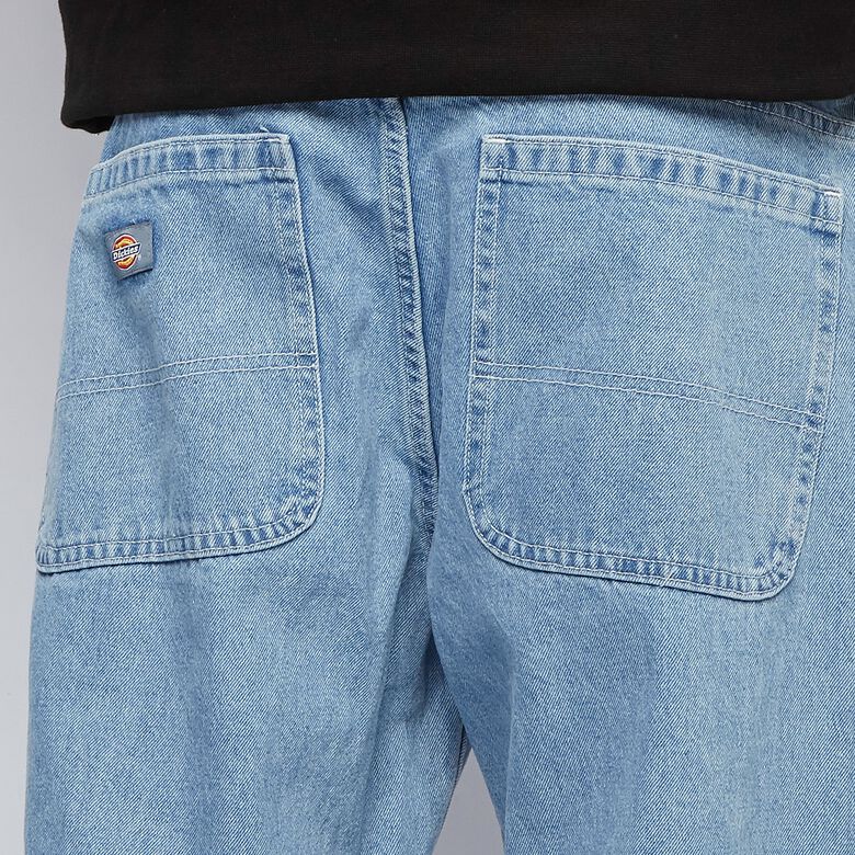 Dubbelknäbyxor med denim