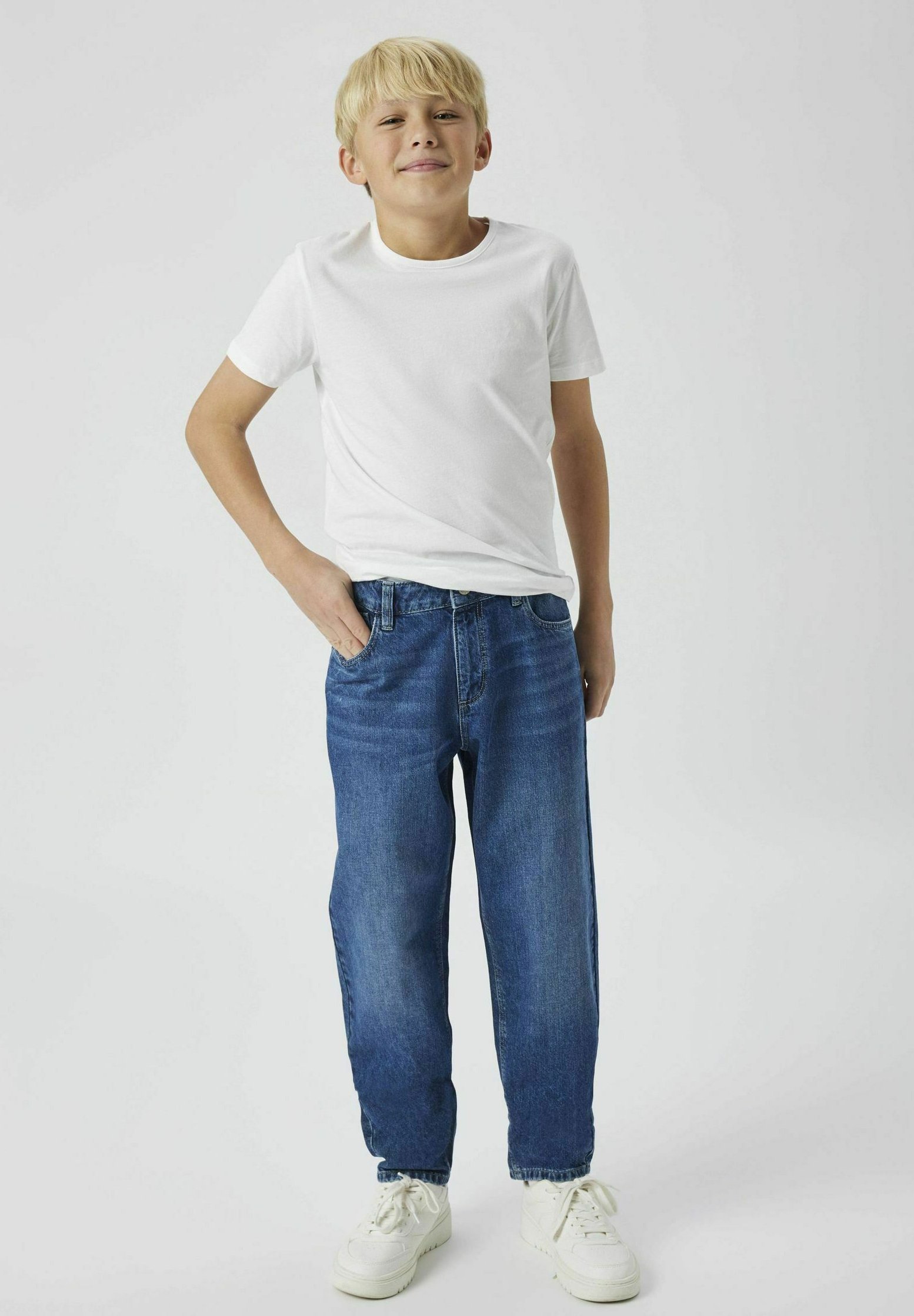 Jean TWO SOON coupe fuselée - denim bleu moyen