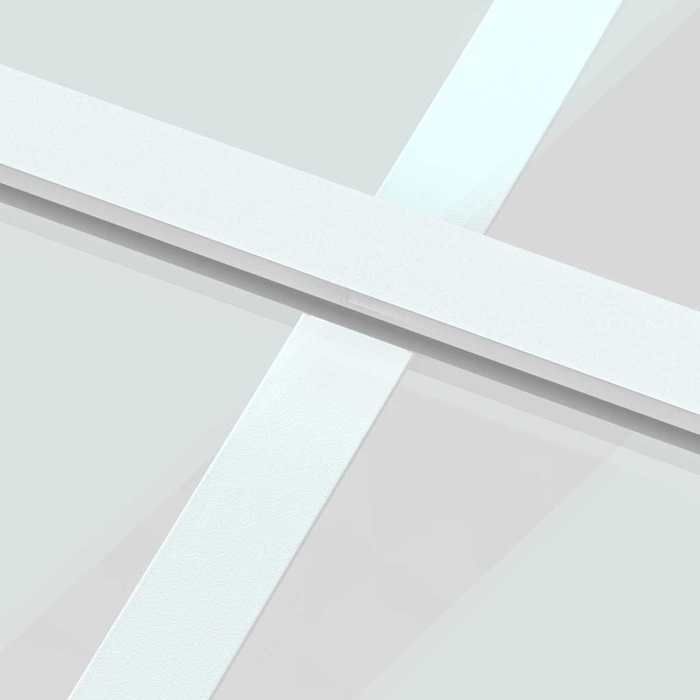Puerta corredera vidaXL blanca de 90x205 cm con cristal templado y aluminio (155217)
