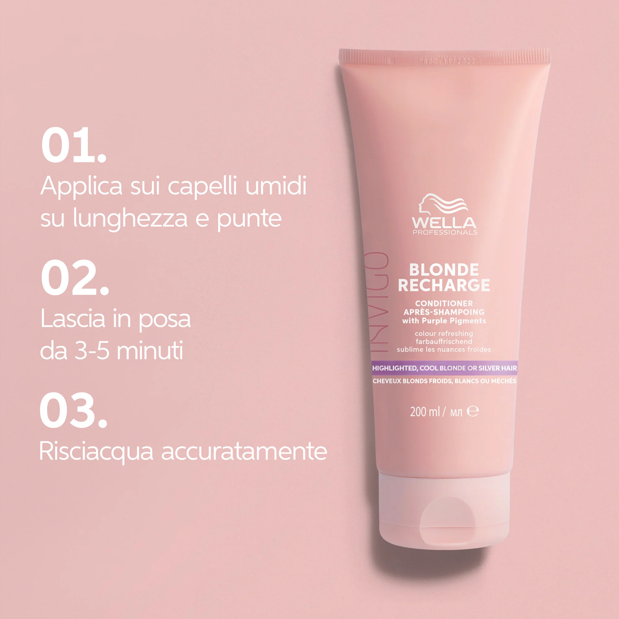 Invigo INVIGO BLONDE RECHARGE Cool Color Refreshing Conditioner - Balsamo Protezione Colore Capelli