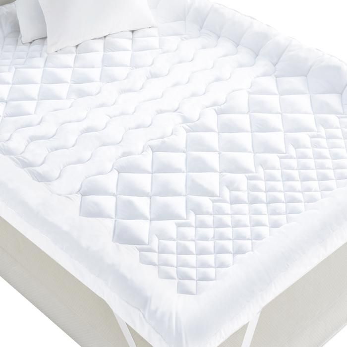 Cubrecolchón IDMARKET 140x190 CM SACHA 7 zonas de confort, grueso y suave, 600 gr
