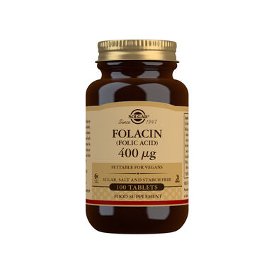 Solgar Folacin foolihappo anemiaan, 100 tablettia.