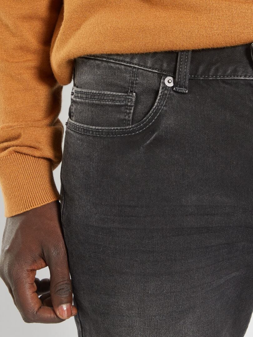 Calça jeans slim stretch - L30 - CINZA