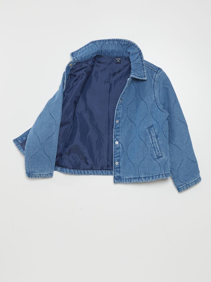 Chaqueta vaquera estampada - AZUL