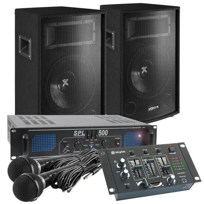 Vonyx Professional Karaoke System - Black - Electric - Adult - 500W