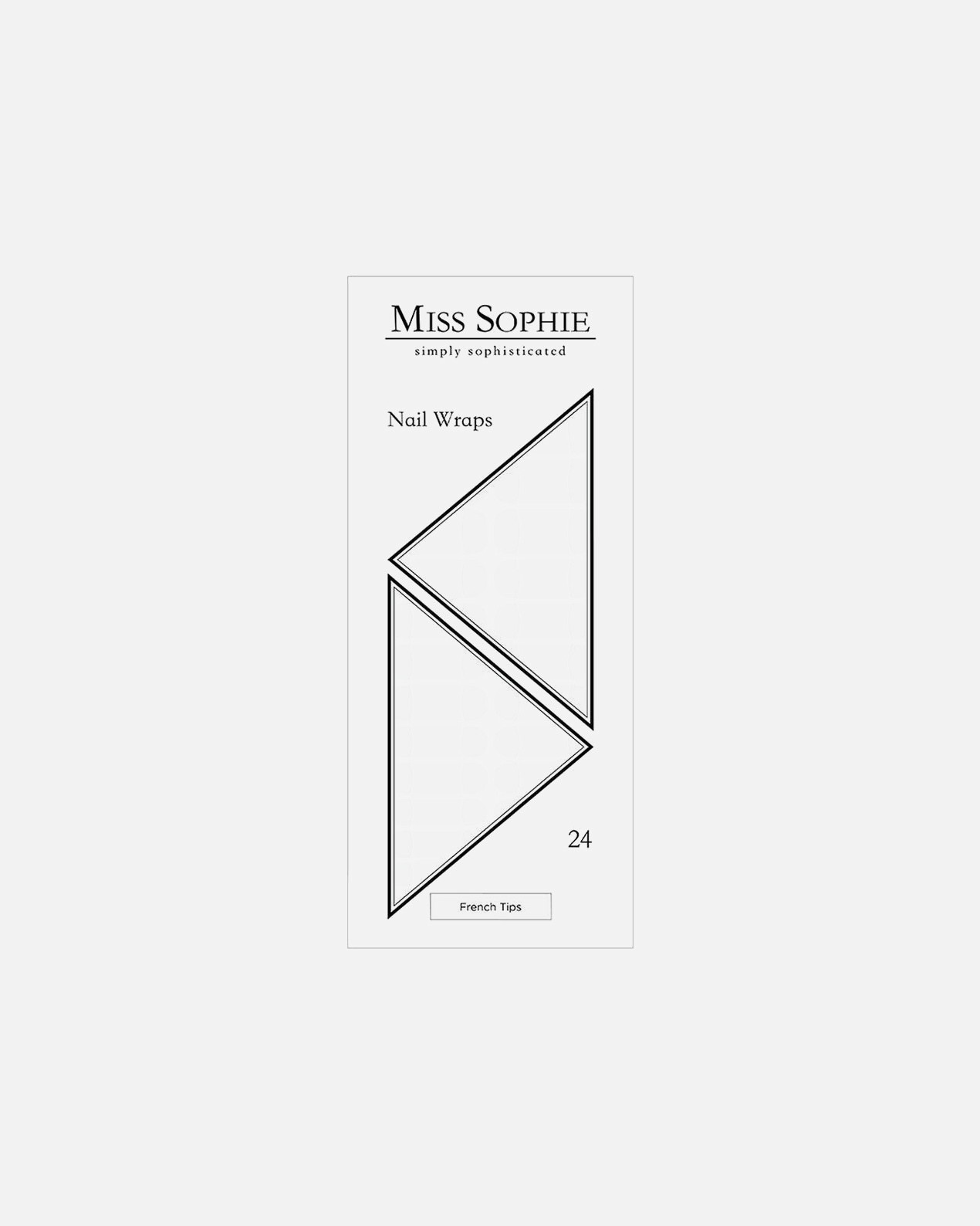 Miss Sophie Nail Design francuski vrhovi – 24 komada