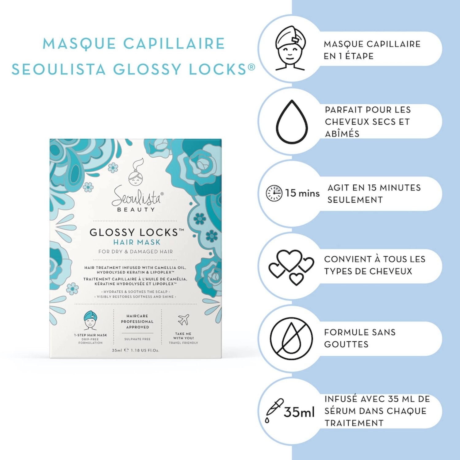seoulista beauty Glossy Locks Instant Hair Treatment