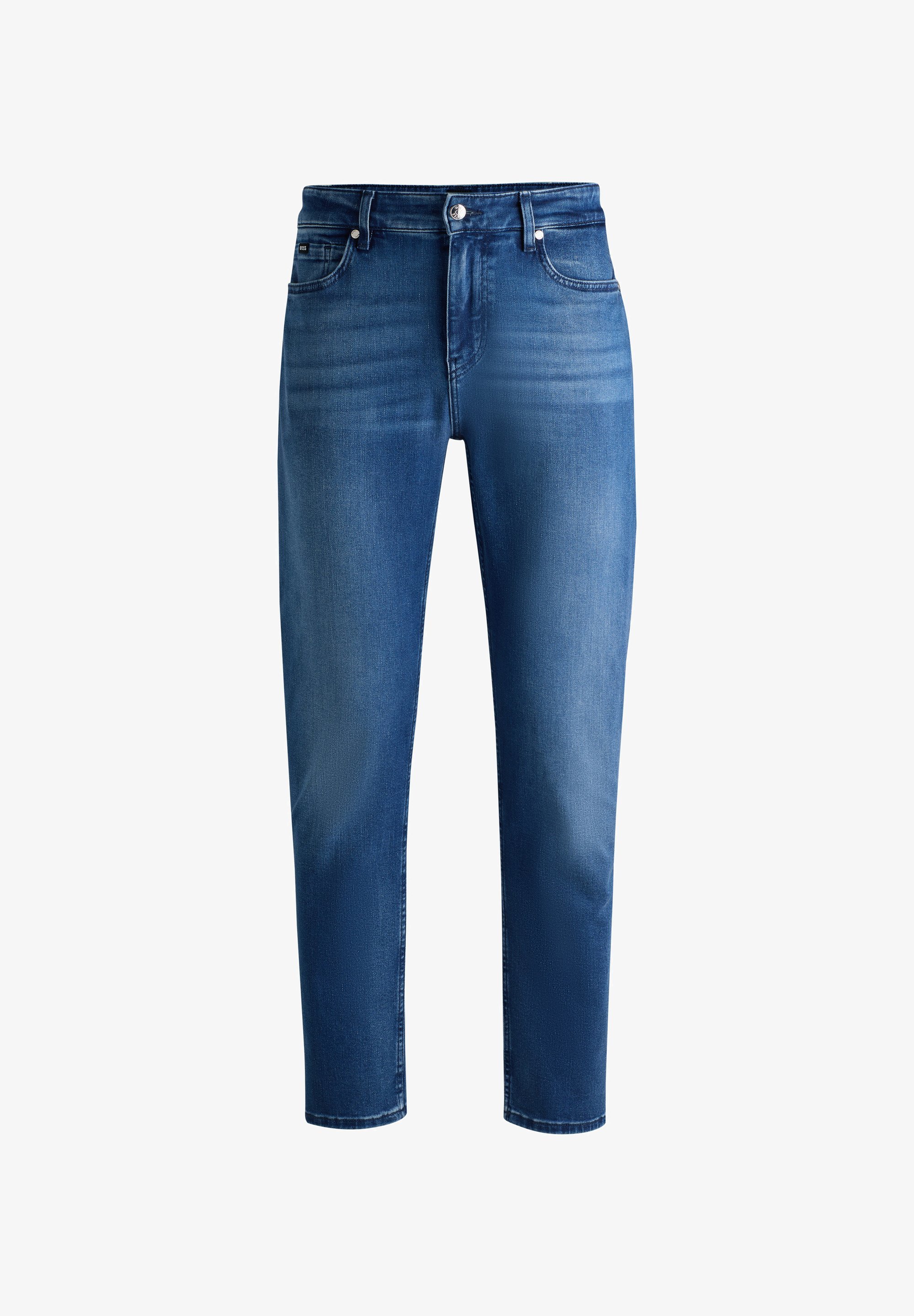 BOSS MAINE - Jean droit - bleu moyen
