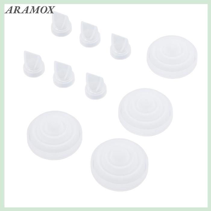 Ensemble de 6 valves à bec de canard et 4 pièces de rechange à membrane pour tire-lait M5, empêche le reflux, lavable, compatible