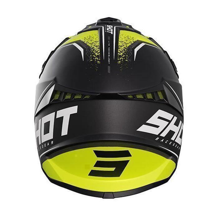 Casco Shot Lite Prism giallo neon opaco