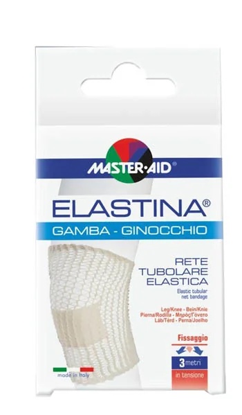 MASTER AID Elastin Hypoallergenes elastisches Schlauchgewebe für Knie und Beine 1 Stück 3 m