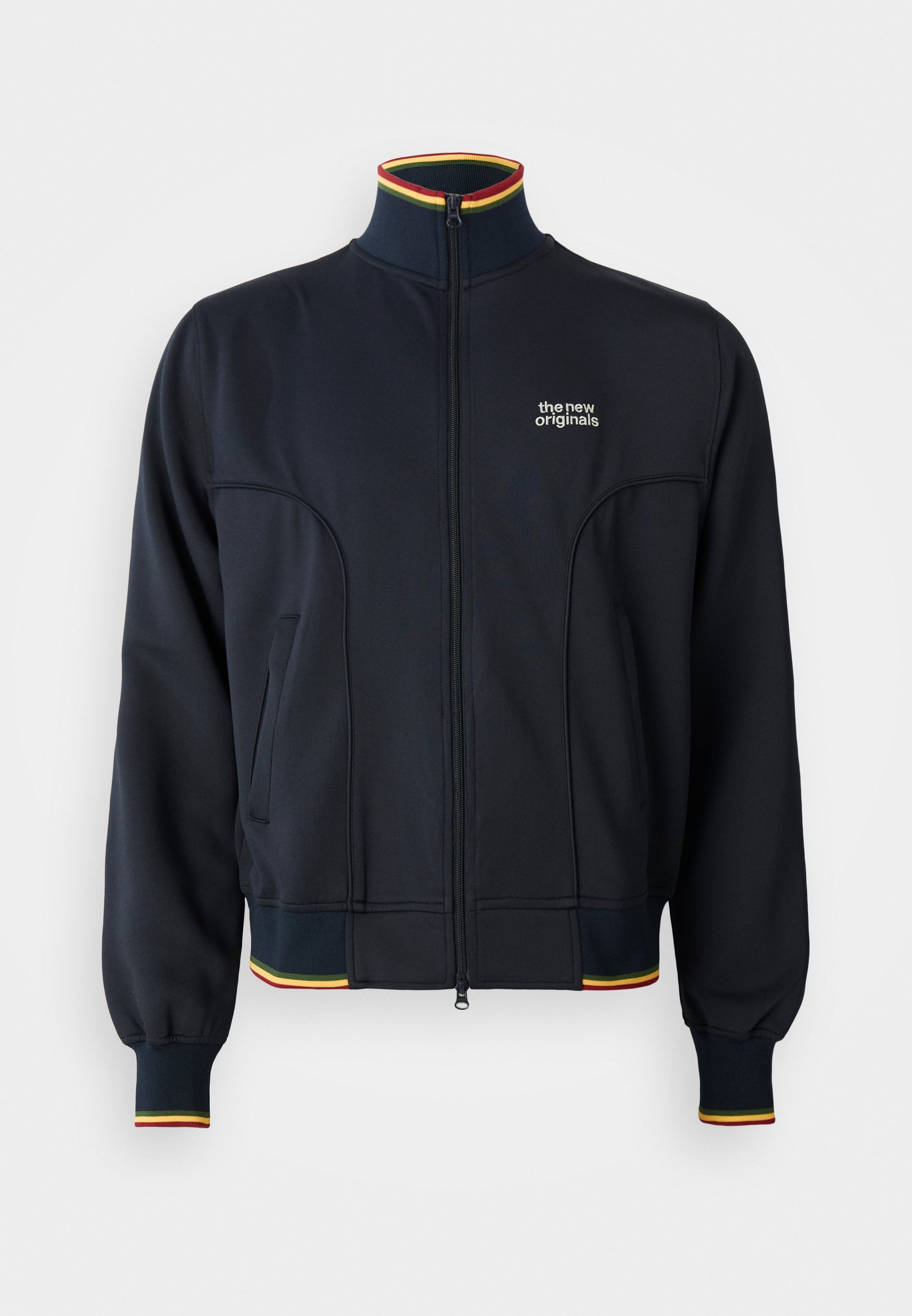 De New Originals EMBLEM TRACK JACKET - Trainingsjack - marineblauw/pan-Afrikaans