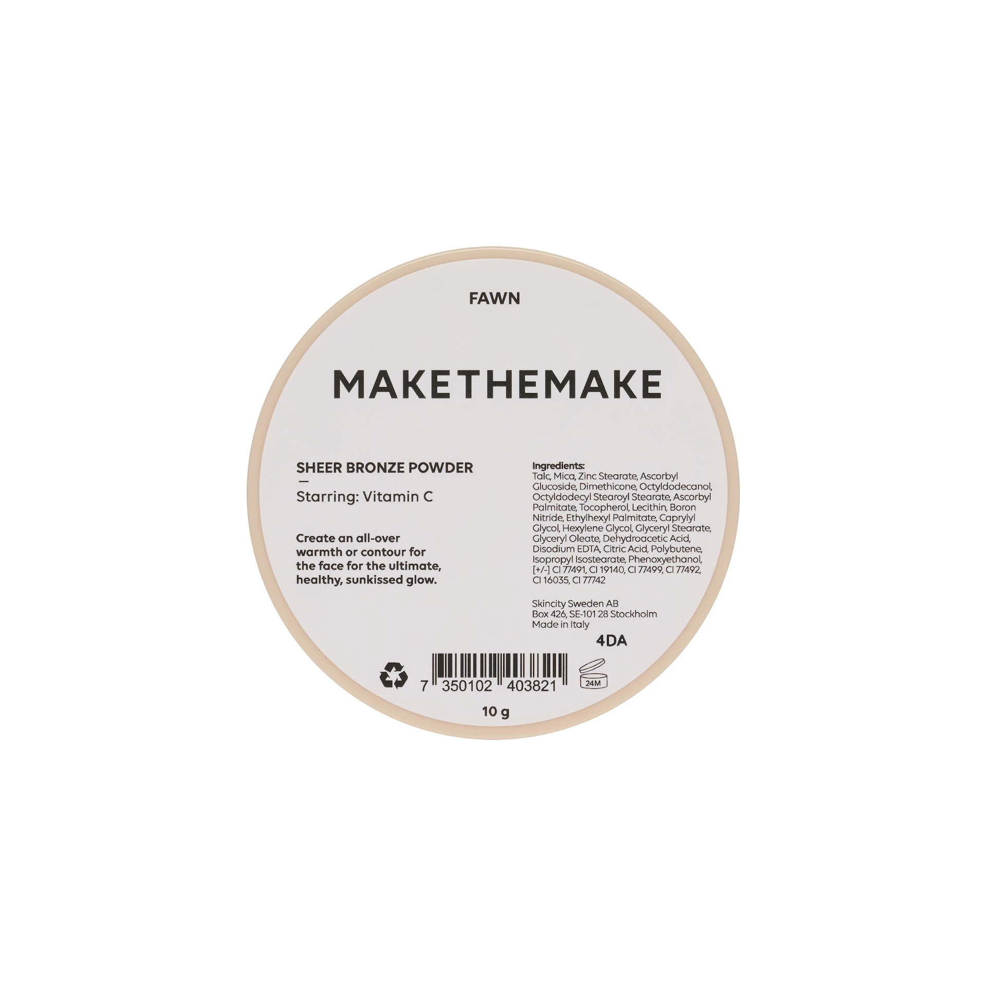 Sheer Bronze Powder Fawn - MAKETHEMAKE