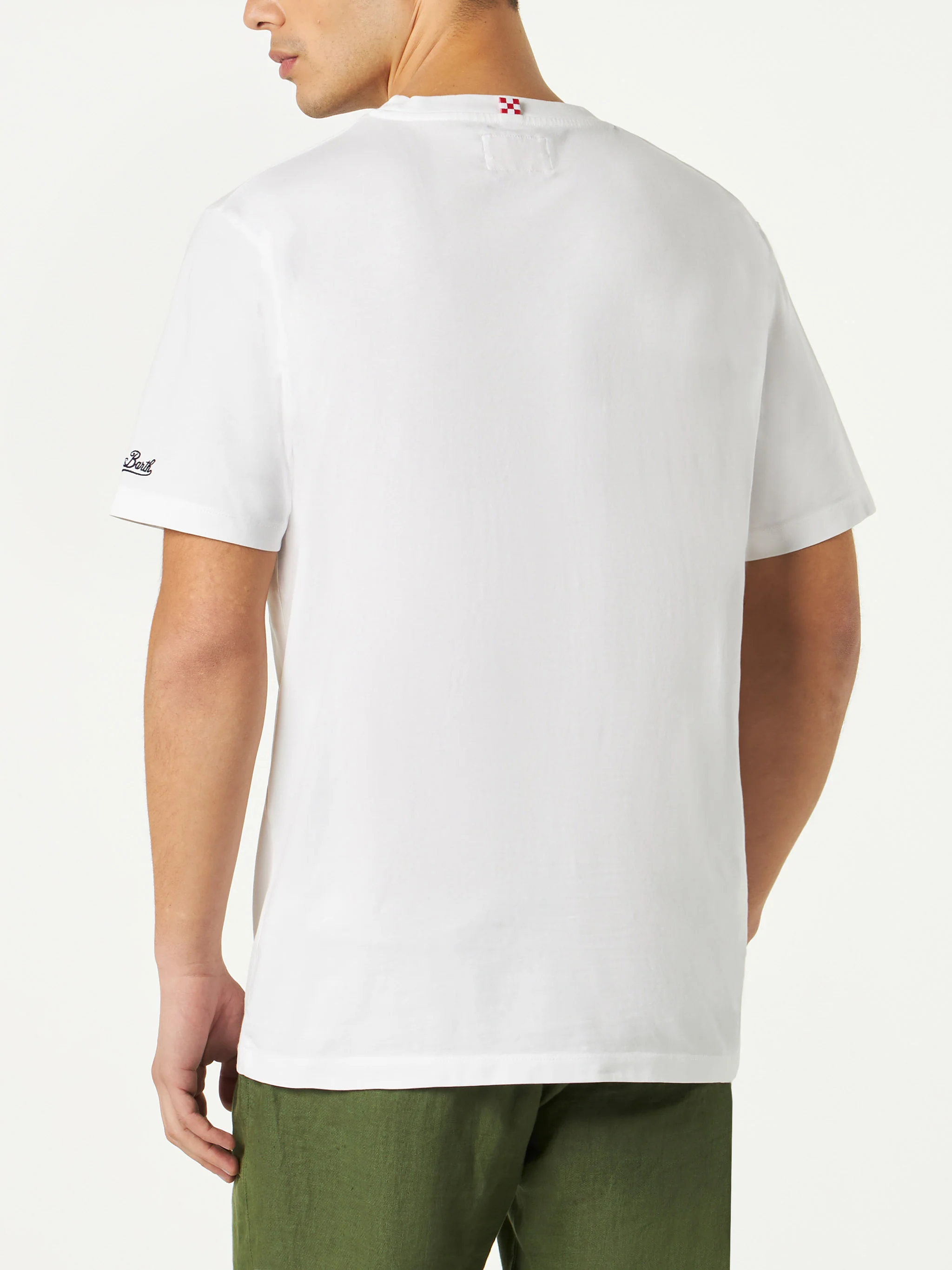 T-shirt homme en coton avec imprimé coloré