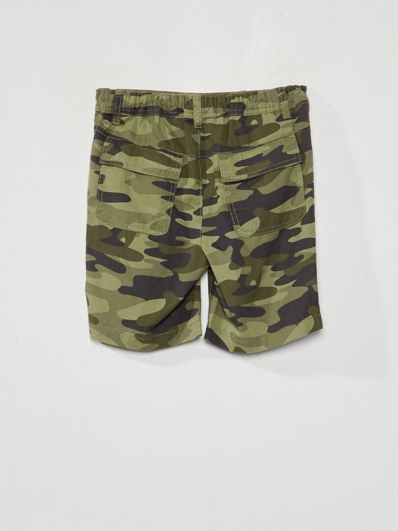 Pantalones cortos chinos tipo bermuda - CAQUI