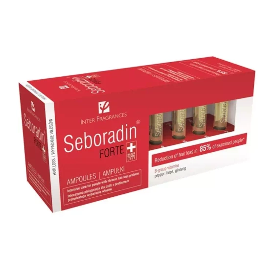 Seboradin Forte ampułki przeciw wypadaniu włosów 14 x 5,5 ml