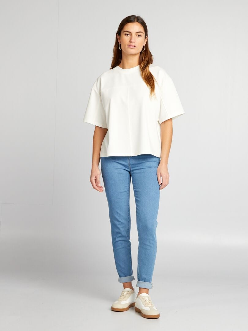 Camiseta folgada - BRANCA