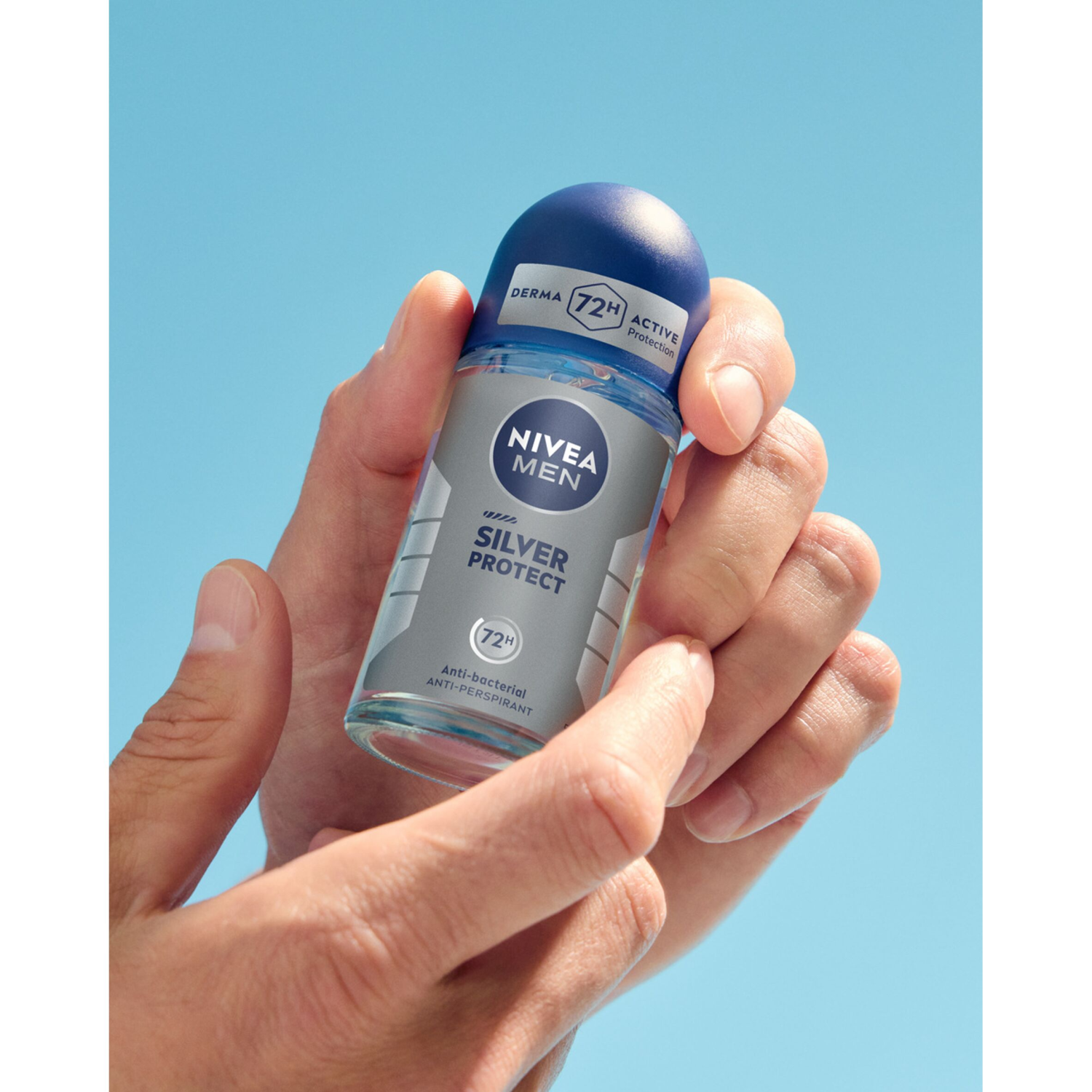 Nivea Men Antiperspirant Roll-on 50ml Silver Protect Men