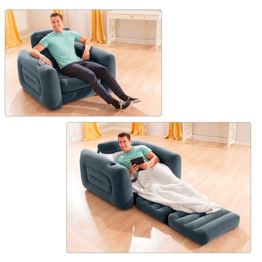 Sofá-cama inflável 2 em 1 Intex