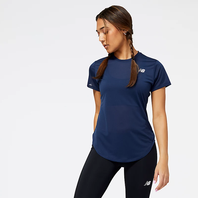 Accelerate Kurzarmbluse für Damen – NATURINDIGO