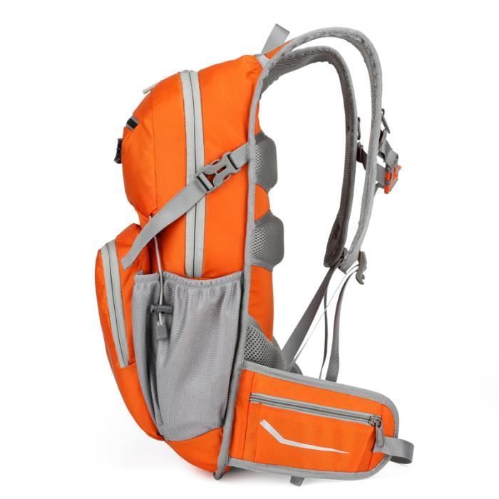 Mochila multifuncional de 18 litros - Sistema MOLLE - Naranja - Impermeable - Tiras reflectantes - Ajustable