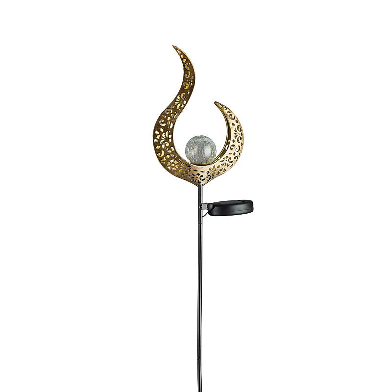 Maison de lance avec boule de verre 78 cm, cellule solaire, Maroc
