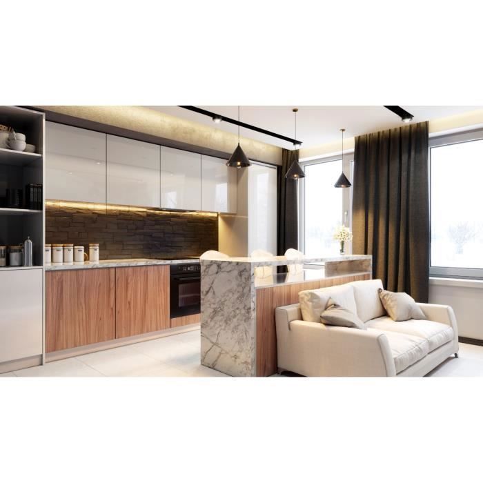 GLOBALO 60cm cooker hood, 3 speeds, recirculation 585 m³