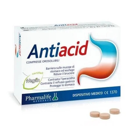 PHARMALIFE Antiácido 30 comprimidos bucodispersables para el reflujo y la acidez