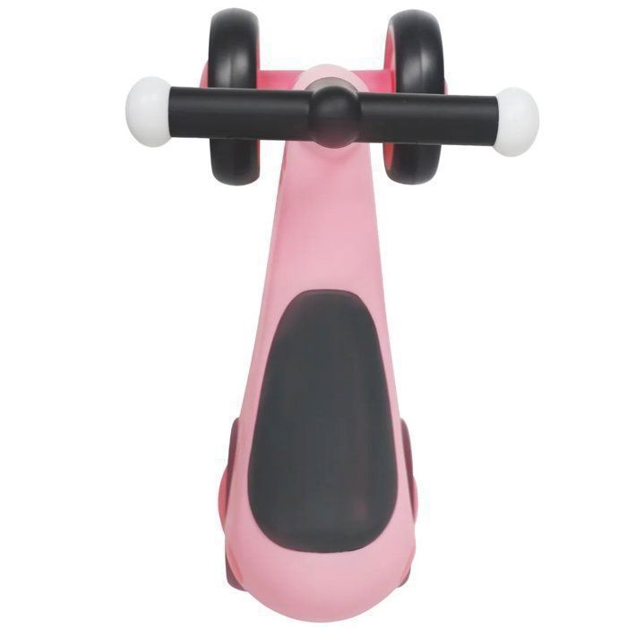 VROOOMY Bicicletta senza pedali per bambini - Rosa - Da 1 a 3 anni - Luci a LED - Pneumatici silenziosi in EVA - Bicicletta per attività - 25 kg
