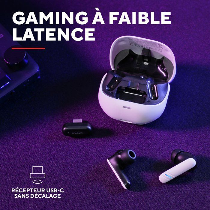 TRUST GXT 409 Oxxie Wireless Bluetooth Earbuds - USB-C - 4 Noise-Canceling Microphones - 40h Battery Life