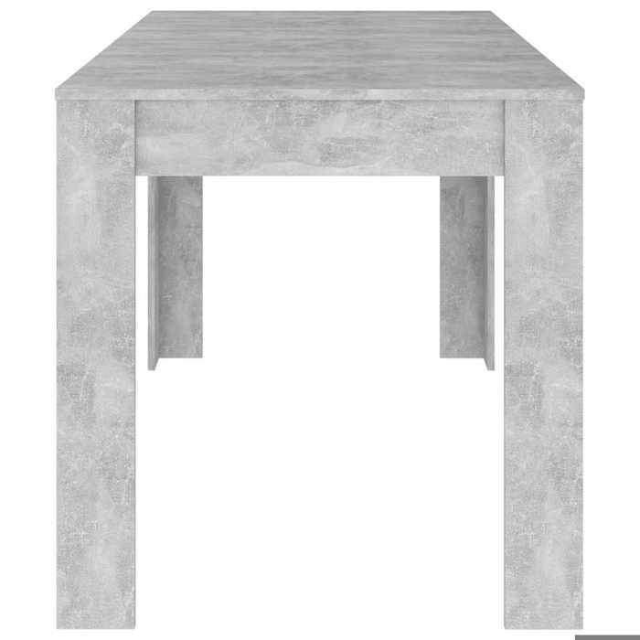 Low price - Living room/kitchen furniture - Dining table only - Concrete grey 140x74.5x76 cm Chipboard (573113381234)