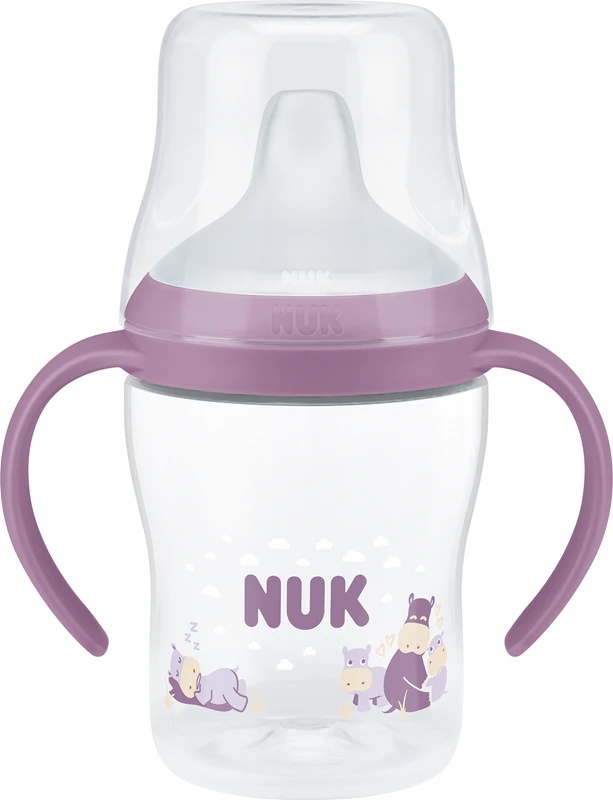 NUK Perfect Match Hippo temperatūras kontroles mācību pudelīte