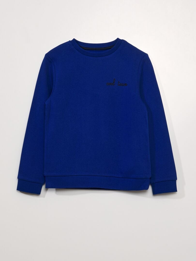 Fleece sweatshirt - BLAUW