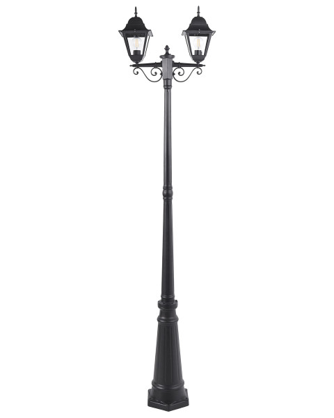 Latarnia ogrodowa metalowa czarna