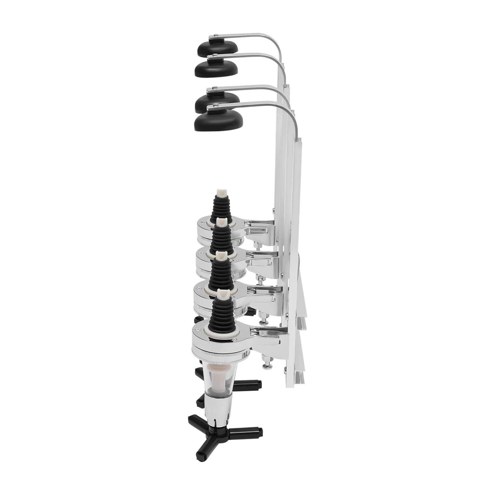 Dispenser di liquori a parete per 4 bottiglie, supporto da bar, supporto per bottiglie di vino, birra, alcol, bevande, beccuccio girevole, set di bicchieri