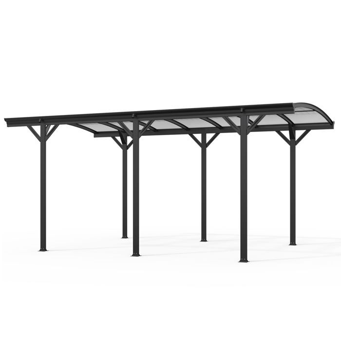 Carport HOME DELUXE 'FALO' >Colore: Nero