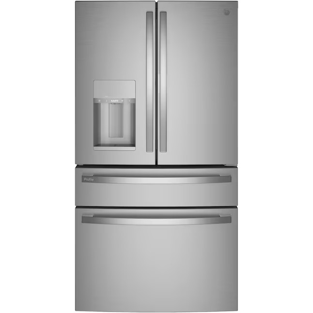 GE Profile Smart French Door Kühlschrank mit 798 Litern Nutzinhalt, Eiswürfelbereiter und Tür-in-Tür-Funktion (Edelstahl, fingerabdruckresistent) ENERGY STAR®