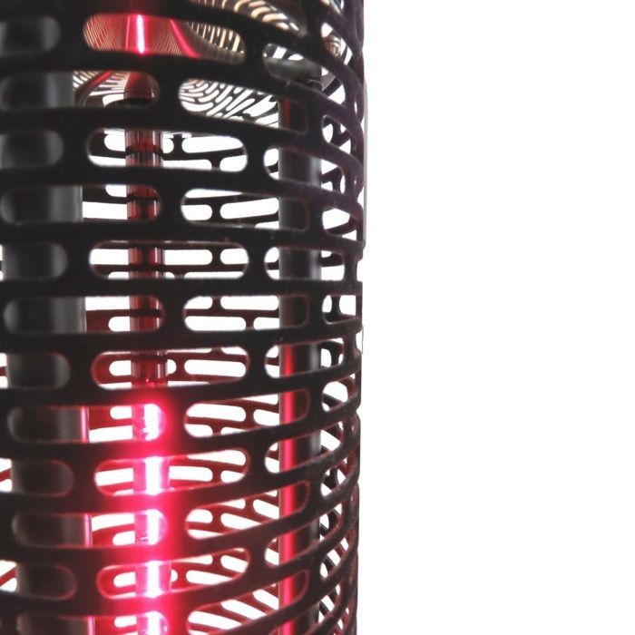 Calefactor radiante exterior Ewt de 1500 W + altavoz + luz LED - Música para patio