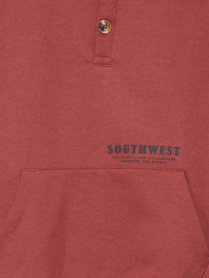 Sudadera de cuello alto con estampado de Nevada - ROJA