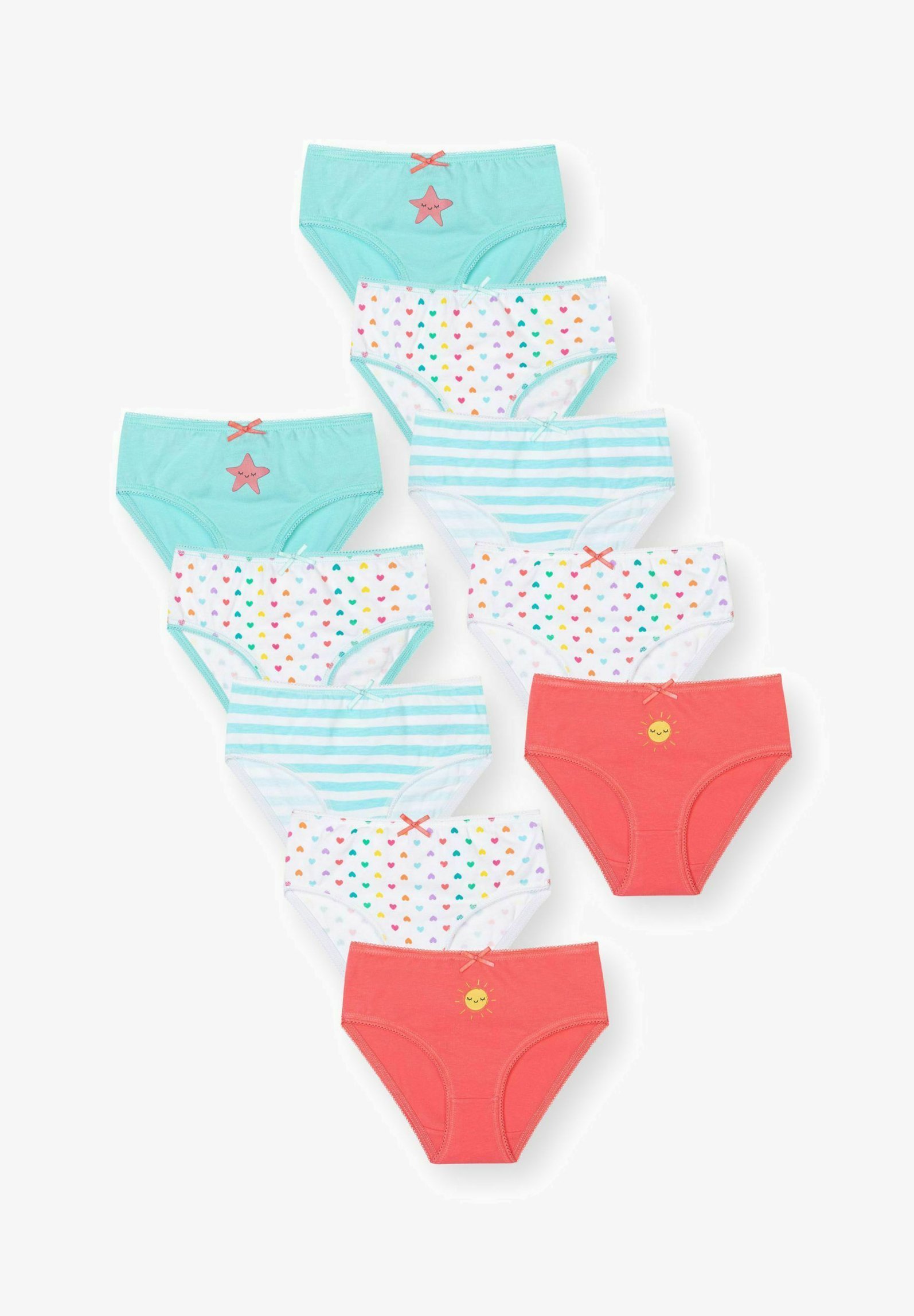MINOTI CONFEZIONE DA 10 MUTANDINE - Slip - verde bianco rosso