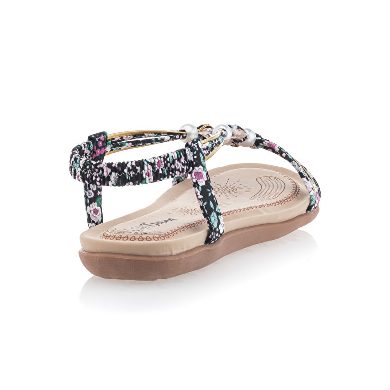 Sandalias negras para mujer / Zapatos de punta abierta