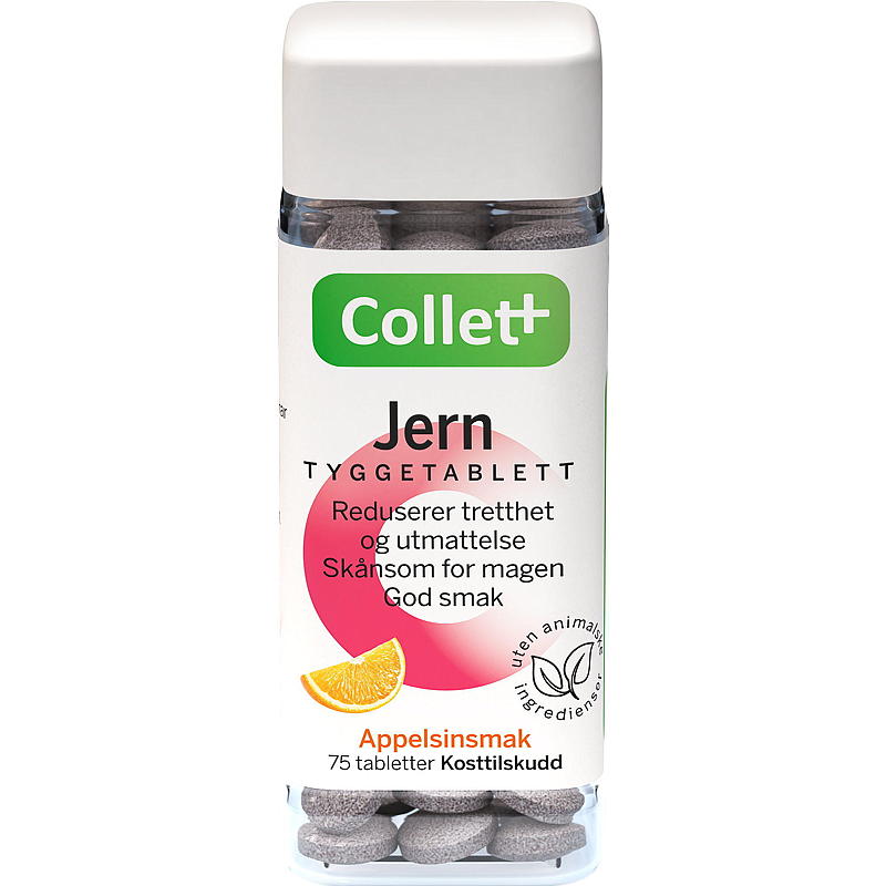 Collett Collett jern 75 tyggetabletter