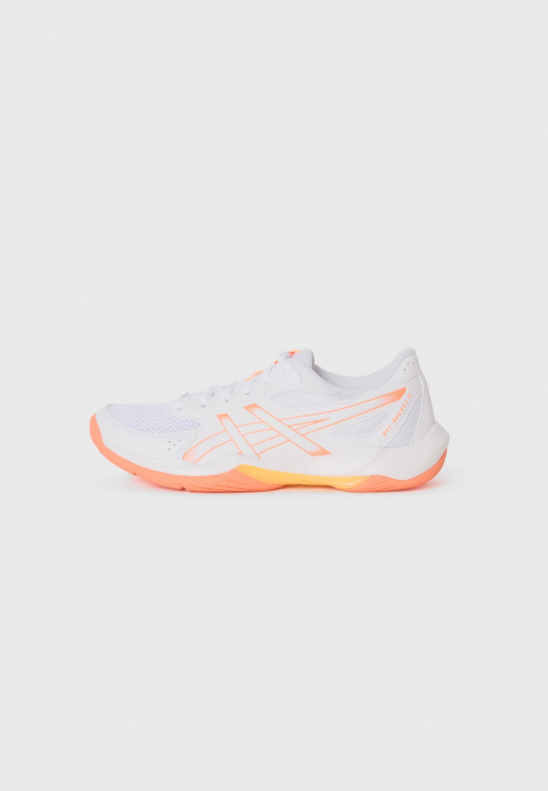 ASICS GEL ROCKET 12 - Volleybalschoenen - wit/fel koraal