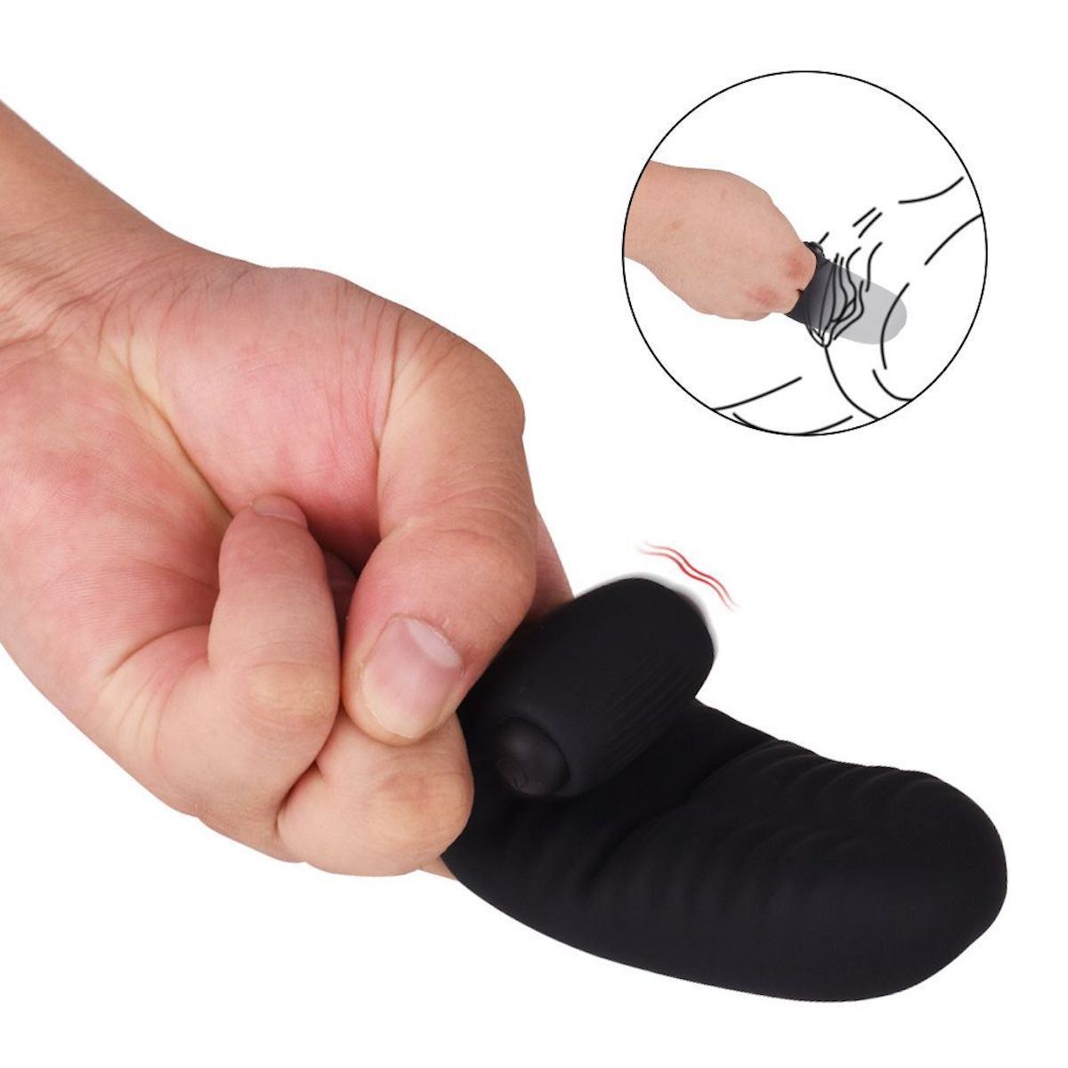 Intima Vibrator Vibrator za prste - Crni